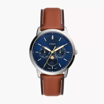 Fossil Men's Neutra Quartz Leather Chronograph Watch
